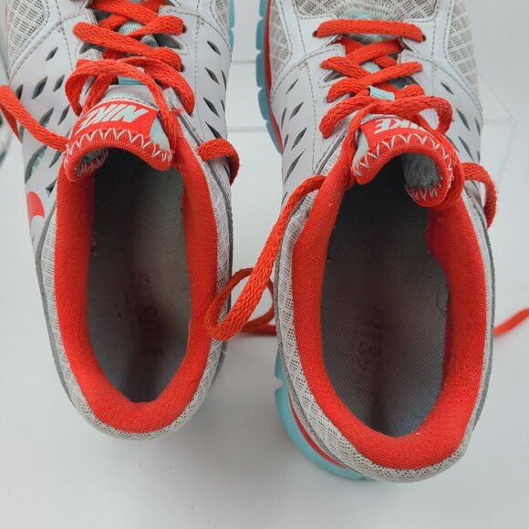 Nike Flex 2013 Run Style 580440-016 Gray Turquoise/Orange Shoes Women's 7.5 - Picture 10 of 14